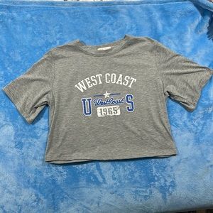 Cropped Grey Women’s Tee Shirt